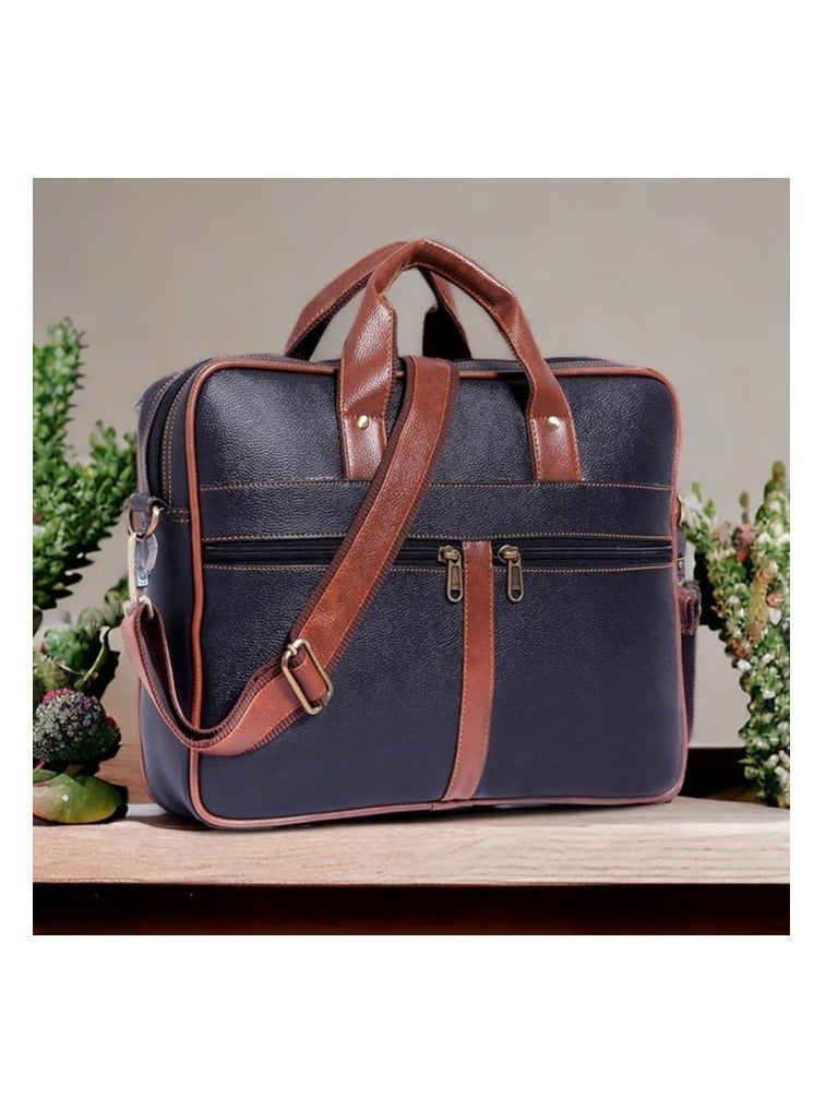 Bagneeds Men's PU Leather Laptop Messenger Bag Satchel for Men and Women - Elegant & Durable (CN53) - Image 3